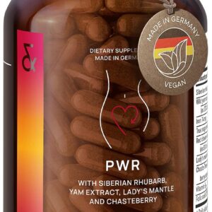 CLAV® Natural Hormone Balance for Women - PMS Relief with Siberian Rhubarb, Wild Yam & Vitex Berry - Vegan Menstrual Regulator Supplement - 120 Capsules